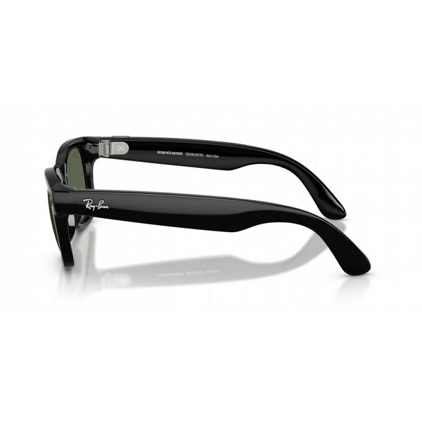 Rayban Meta Wayfarer Black Frame with G15 Green Lens