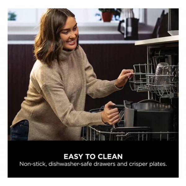 Ninja DZ400UK Dual Zone 9.5 L Airfryer - Gun Metal Grey