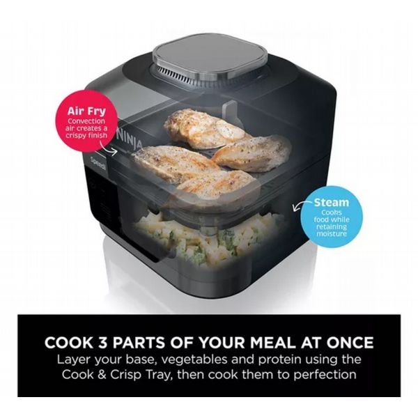 NINJA Speedi 12-in-1 ON500UK Multi-cooker & Air Fryer - Black & Stainless Steel