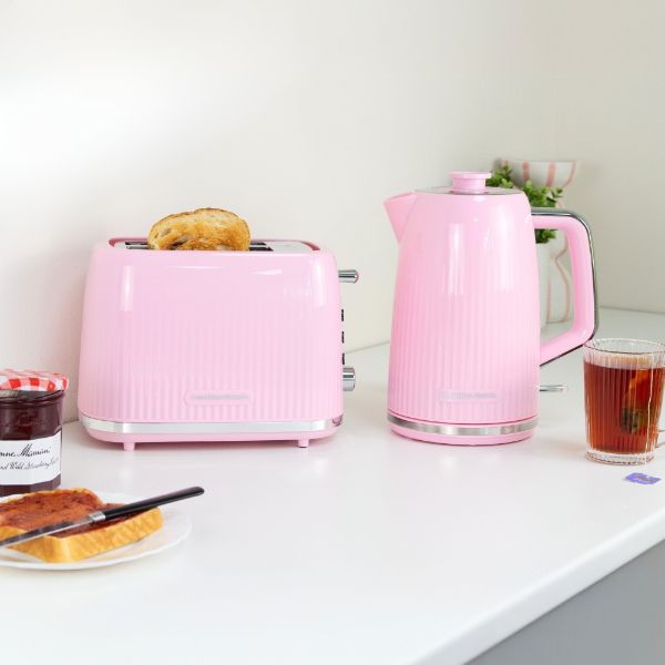 Hamilton Beach Miami Kettle and 2 Slot Toaster Flamingo Pink