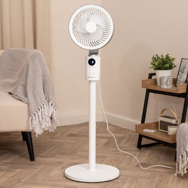 Rediffusion Air360 Oscillating Adjustable Height Pedestal Fan - 360° Oscillation