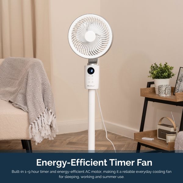 Rediffusion Air360 Oscillating Adjustable Height Pedestal Fan - 360° Oscillation