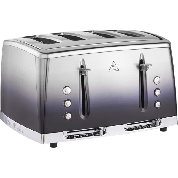 Russell Hobbs Eclipse Breakfast Bundle - Midnight Blue Kettle and 4 Slice Toaster