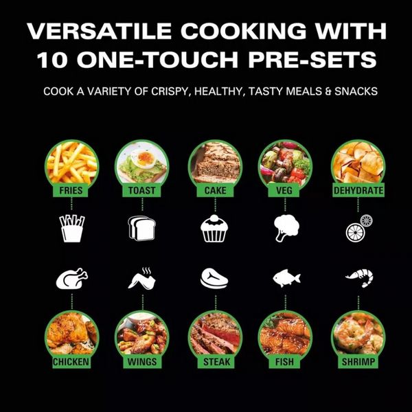 Hamilton Beach Visioncook Dual Airfryer, Digital Airfryer Oven - 11L