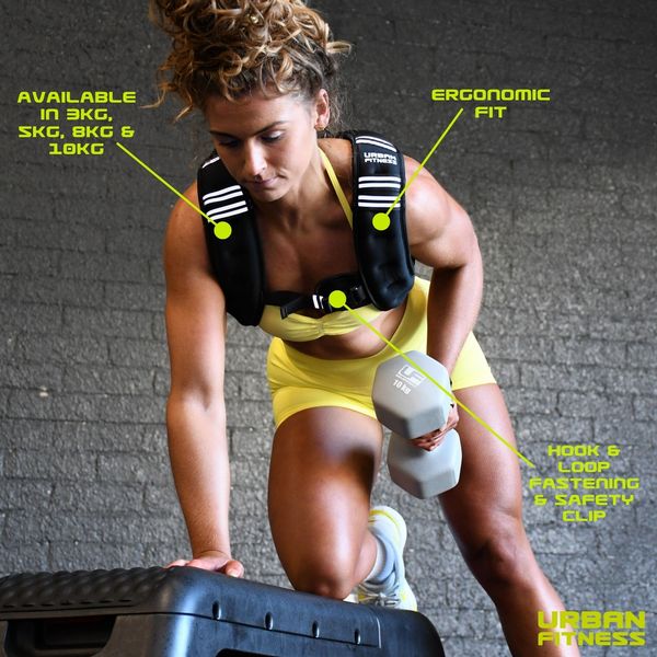 Urban Fitness X Shape Weighted Vest (8kg)