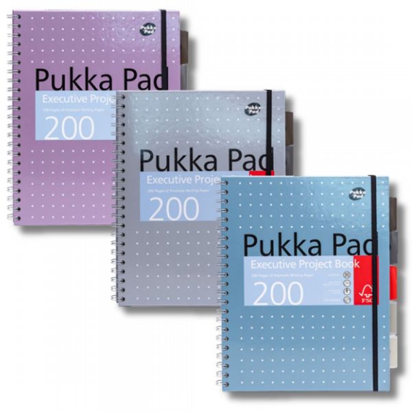 Pukka Executive Metallic Lined Project Book