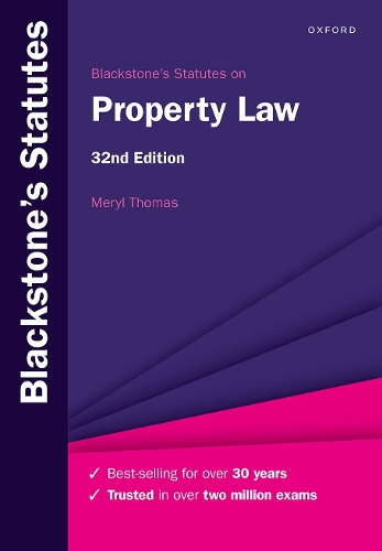 Blackstone's Statutes on Property Law (PDF eBook)