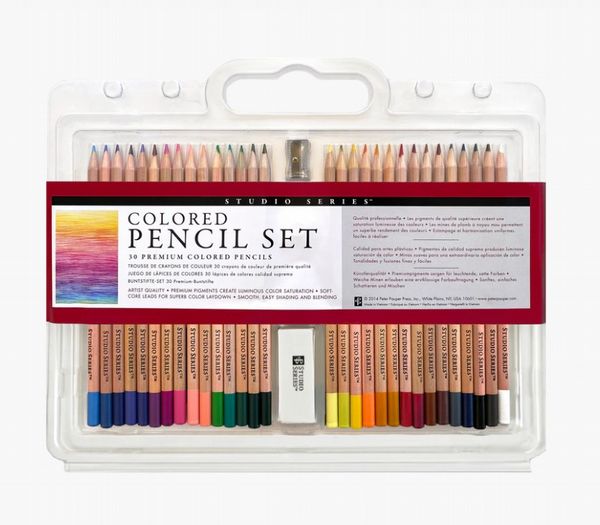 Peter Pauper Studio Series Coloured Pencil Set (Set of 30)