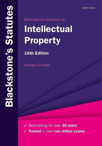 Blackstone's Statutes on Intellectual Property (PDF eBook)