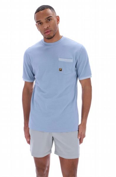FILA OTTO POCKET TEE WITH TIPPING DETAILS MENS-FADED DENIM