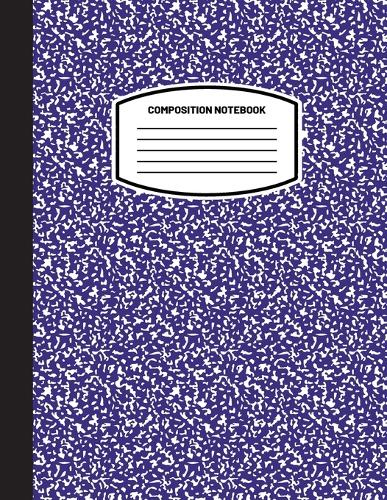  Classic Composition Notebook: (8.5x11) Wide Ruled Lined Paper Notebook Journal (Navy Blue) (Notebook for Kids, Teens,...