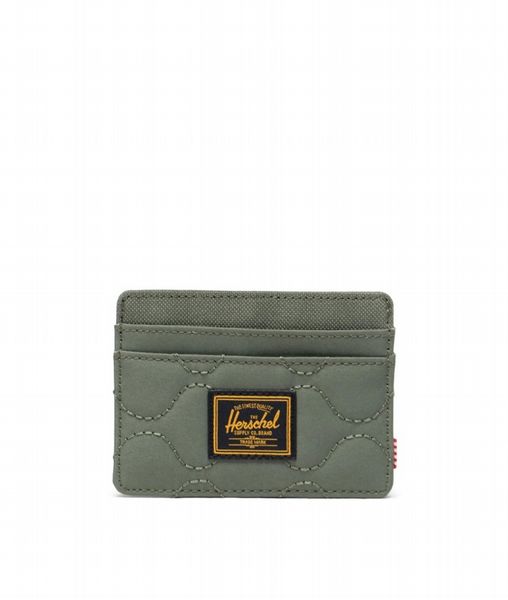 Herschel Charlie Quilted Capsule Cardholder Beetle