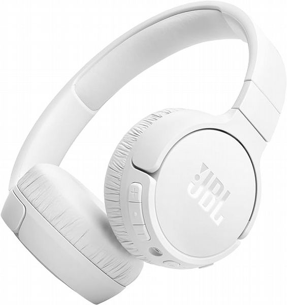JBL Live 670NC - Wireless On-Ear Noise-Cancelling Headphones with Mic - White