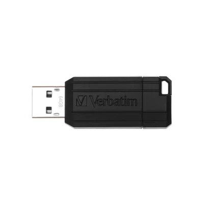Verbatim 64GB Black Pinstripe USB Drive