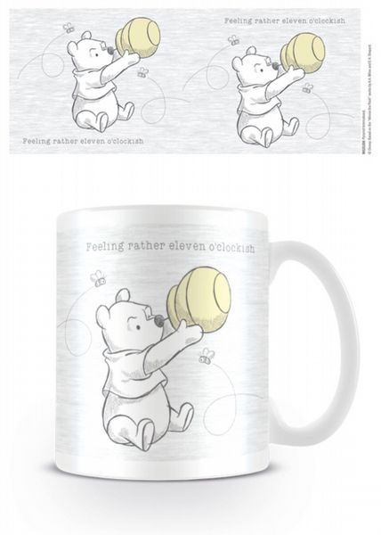 Winnie the Pooh (Eleven O'Clockish) 11oz/315ml White Mug