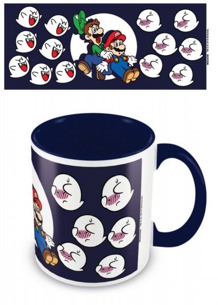 Super Mario (Boos) Blue 11oz/315ml Coloured Inner Mug