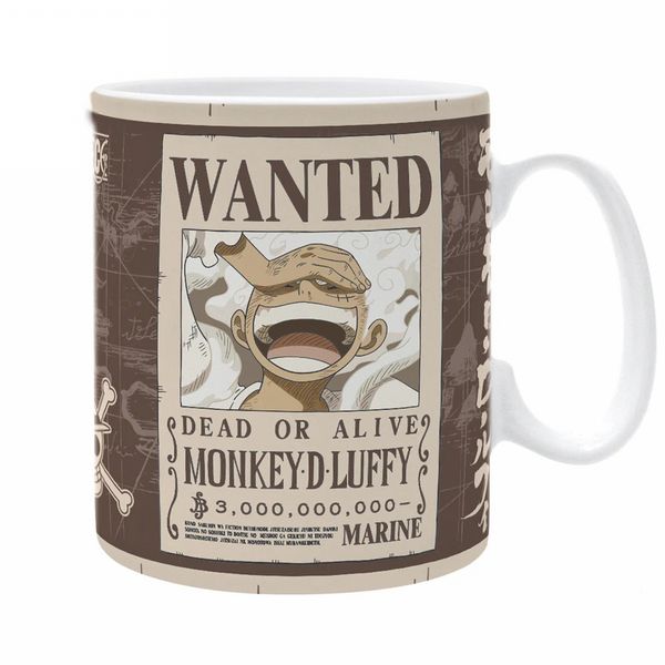 One Piece Luffy Wanted Large Mug