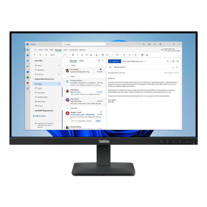 Lenovo Thinkvision S24-4e Monitor - 64B5KAT1UK
