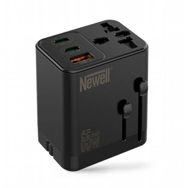 Newell GaN travel adapter 65W mains charger