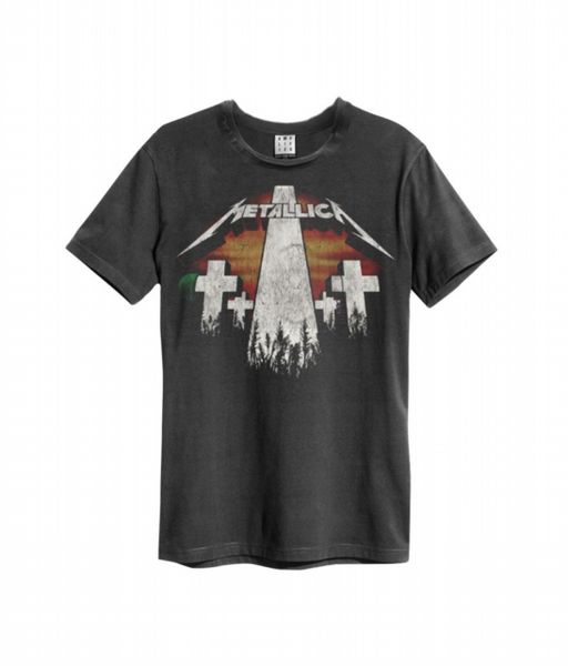 Metallica - Master Of Puppets Revamp Amplified Vintage Charcoal Small T Shirt
