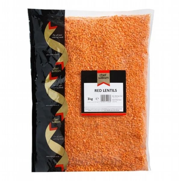 Chef William Red Lentils 3kg